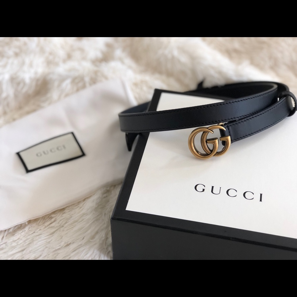 ❌SOLD❌💯% Authentic Gucci GG Leather Belt